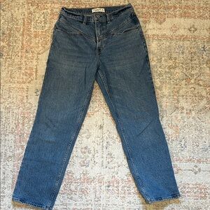 Abercrombie 90s Straight Ultra High-Rise Women’s Blue Jeans